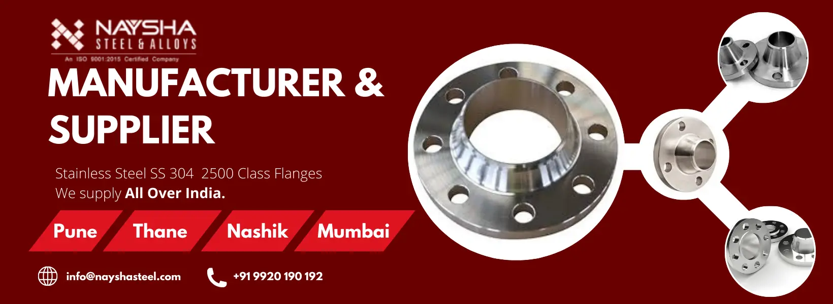 stainless steel 304 2500 class flanges banner
